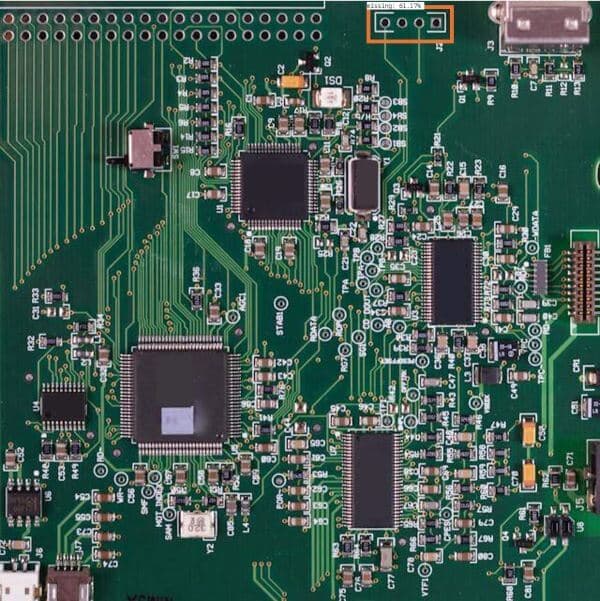 Defect detection on a printed circuit board